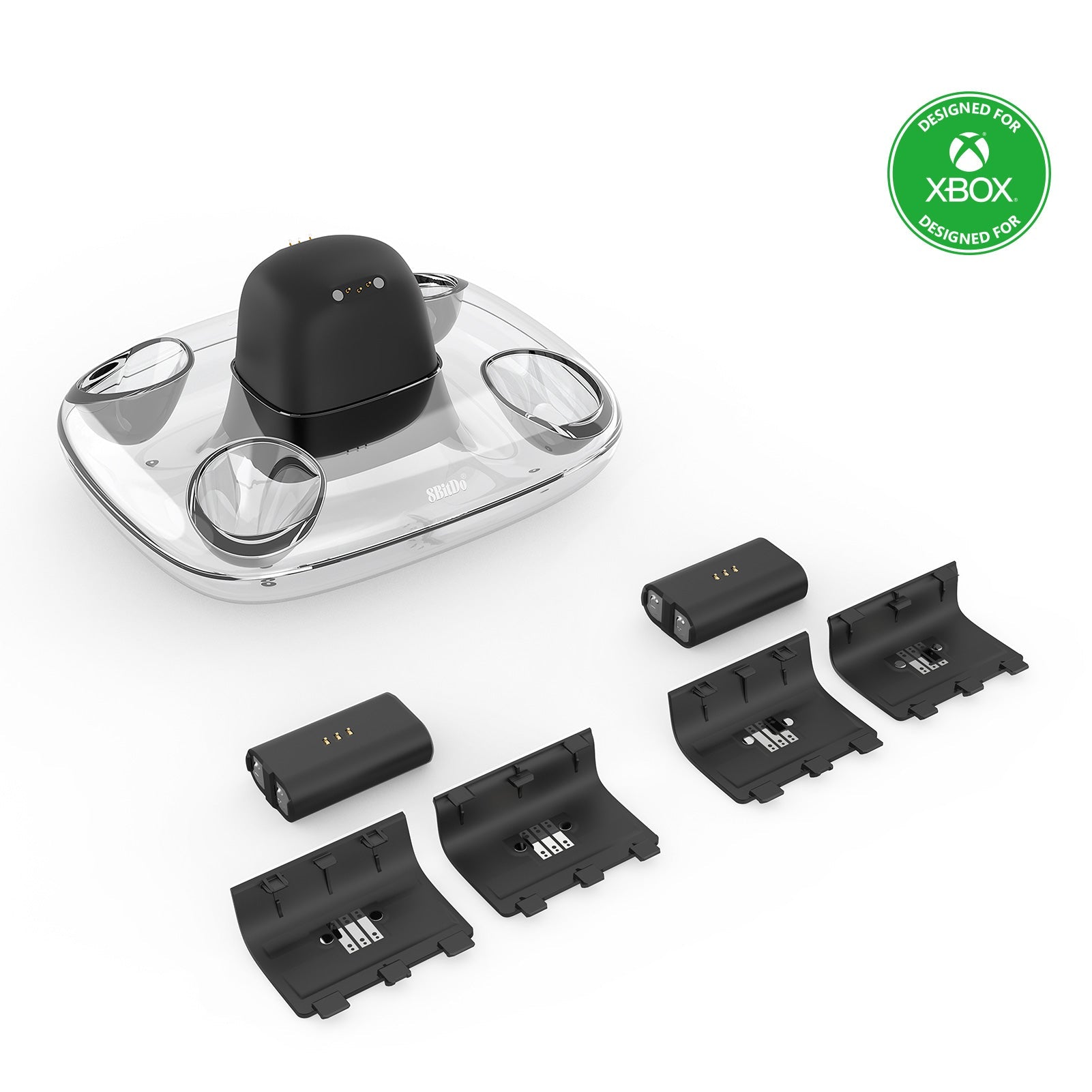 8BitDo Dual Charging Dock for Xbox wireless controllers - Controller Charging Station for Organized Desktop Use