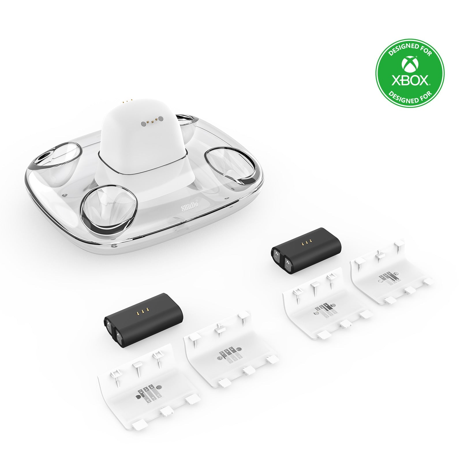 8BitDo Dual Charging Dock for Xbox wireless controllers - Controller Charging Station for Organized Desktop Use