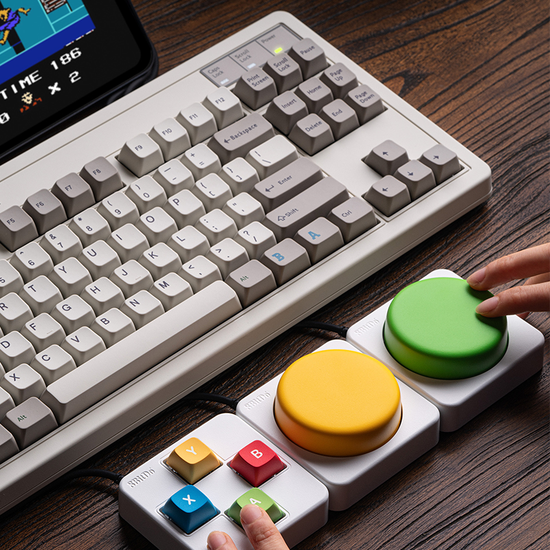 8BitDo Keyboard Extensions - Super Buttons Super ABXY Super Stick - Desktop Control Extension for Supported Keyboards