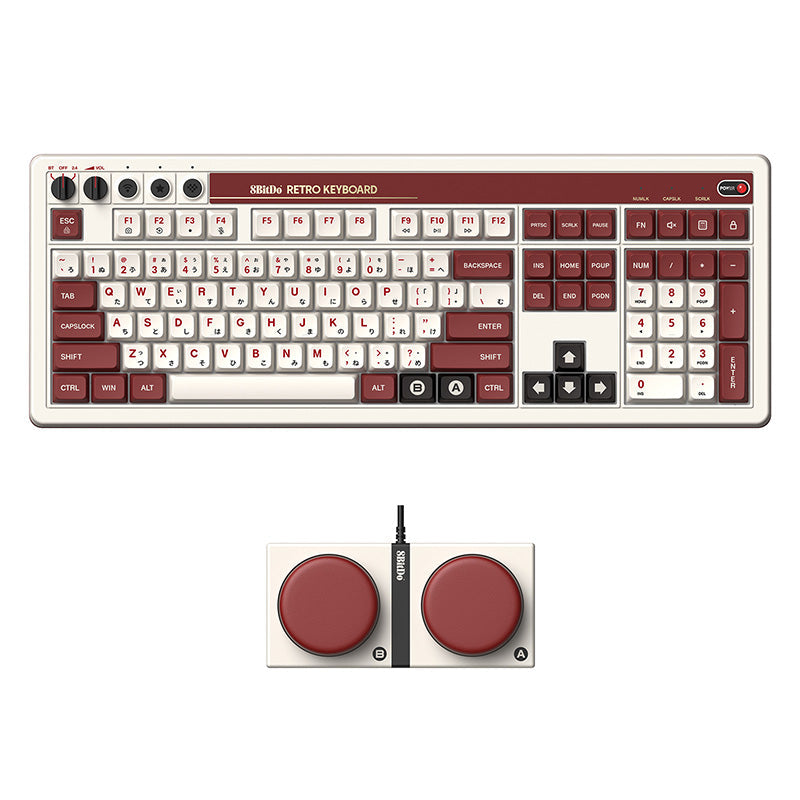 8BitDo Retro 108 Mechanical Keyboard - Keyboard Design for Typing and Gaming Setups