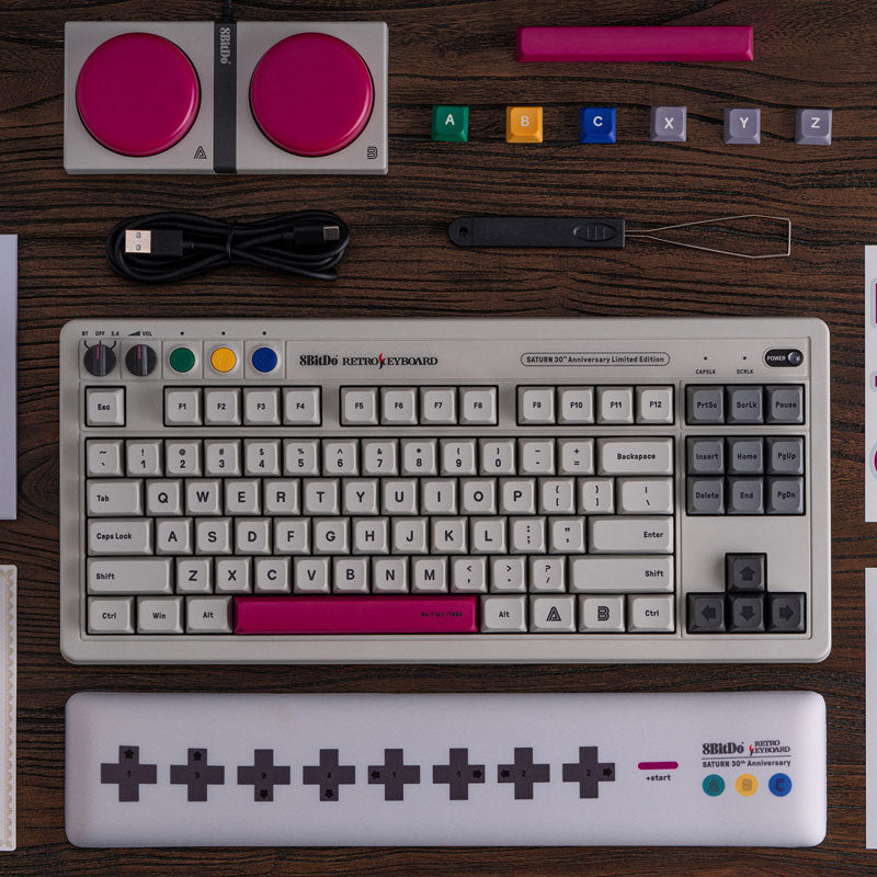 Retro Mechanical Keyboard - S Edition - Keyboard Design for Typing and Gaming Setups