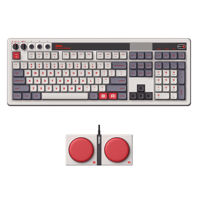8BitDo Retro 108 Mechanical Keyboard - Keyboard Design for Typing and Gaming Setups