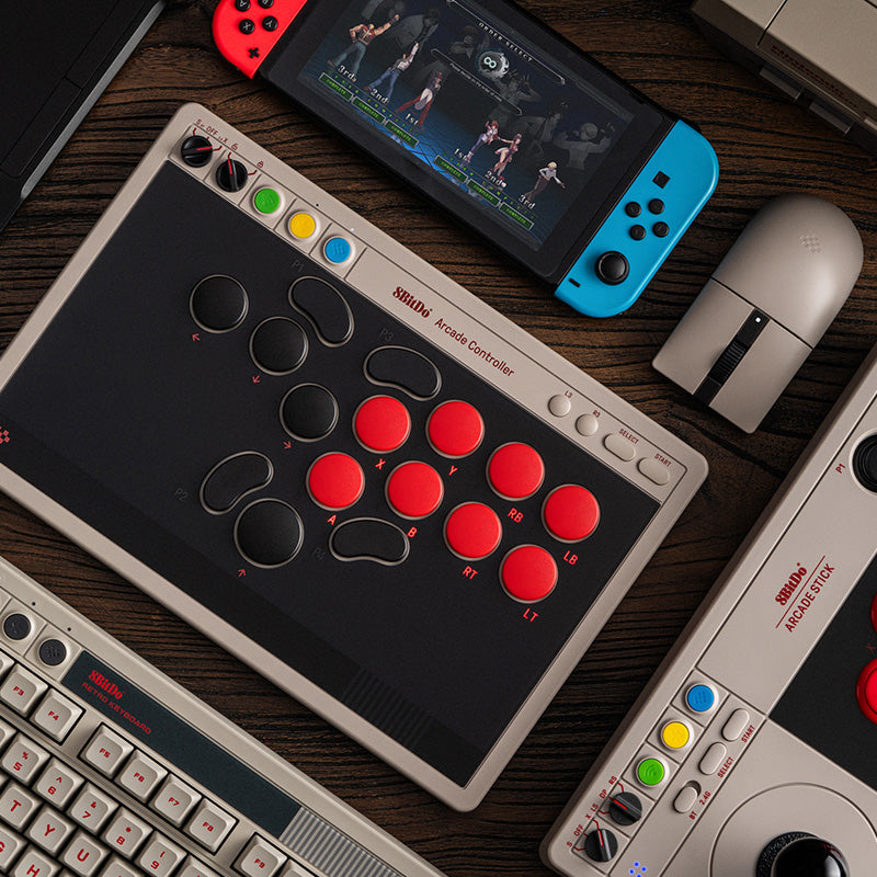 8BitDo Arcade Controller - Arcade Control Edition for Desktop and Console Play