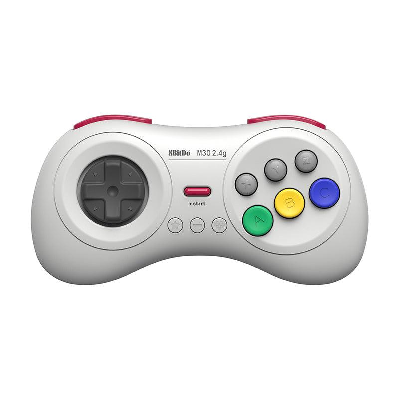 8BitDo M30 2.4G Controller for Sega Genesis Mini & Mega Drive Mini - Gamepad Design for Flexible Everyday Play