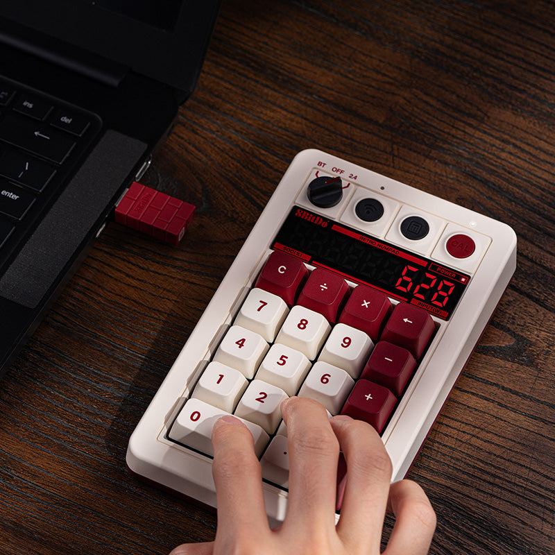8BitDo Retro 18 Mechanical Numpad - Keyboard Design for Typing and Gaming Setups