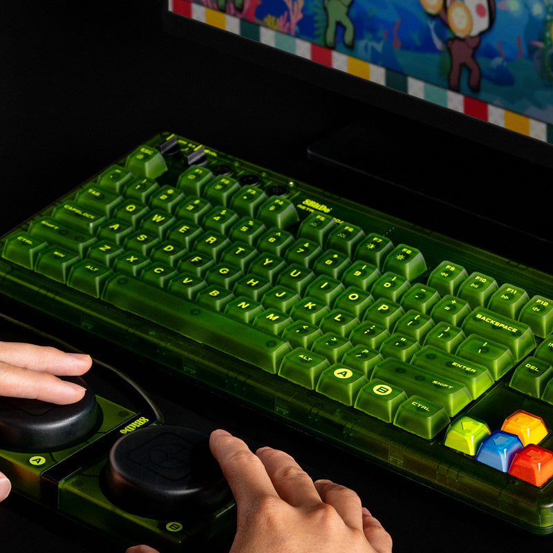 8BitDo Retro 87 Mechanical Keyboard - Xbox Edition - Keyboard Design for Typing and Gaming Setups