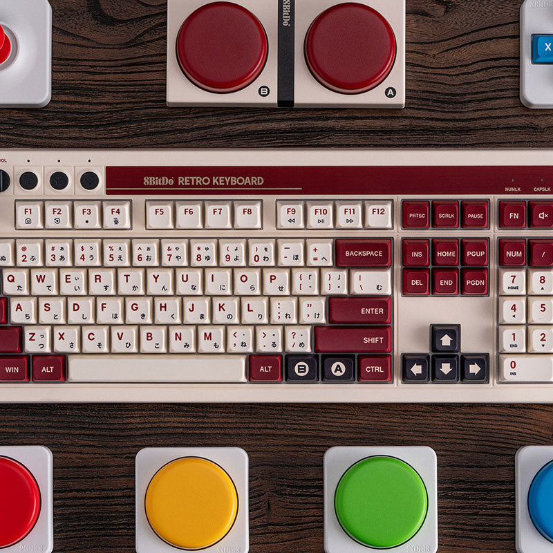 8BitDo Retro 108 Mechanical Keyboard - Keyboard Design for Typing and Gaming Setups