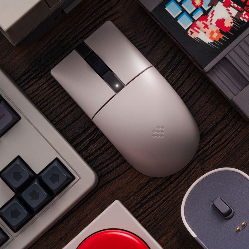 8BitDo Retro R8 Mouse - N Edition - Desktop Mouse Design with Retro-Inspired Styling
