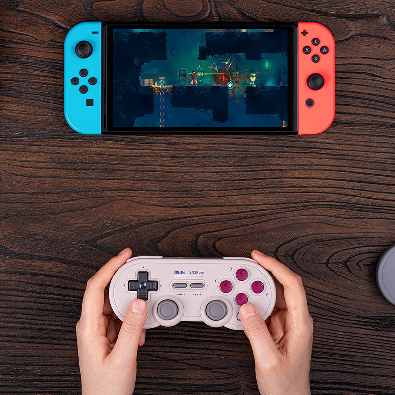 8BitDo SN30 Pro (Hall Effect Joystick) - Gamepad Design for Flexible Everyday Play