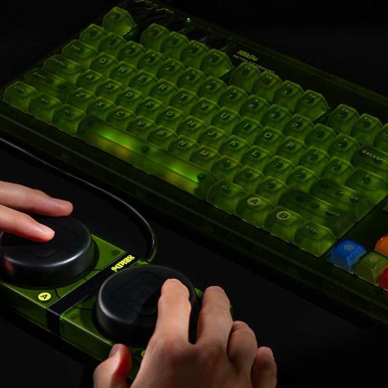 8BitDo Retro 87 Mechanical Keyboard - Xbox Edition - Keyboard Design for Typing and Gaming Setups