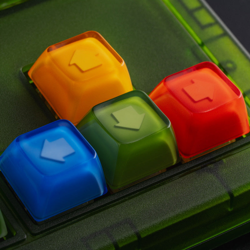 8BitDo Double-Layered Crystal Arrow Keycaps - Keycap Collection for Supported 8BitDo Keyboards