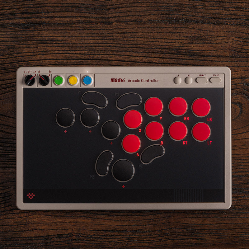 8BitDo Arcade Controller - Arcade Control Edition for Desktop and Console Play
