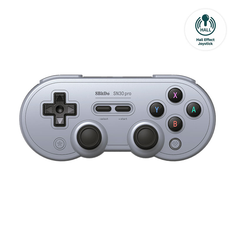 8BitDo SN30 Pro (Hall Effect Joystick) - Gamepad Design for Flexible Everyday Play
