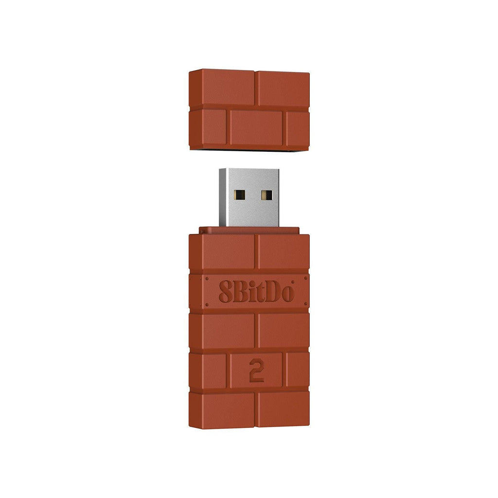 8BitDo Wireless Bluetooth USB Adapter 2 - Receiver Design for Compatible Gaming Devices