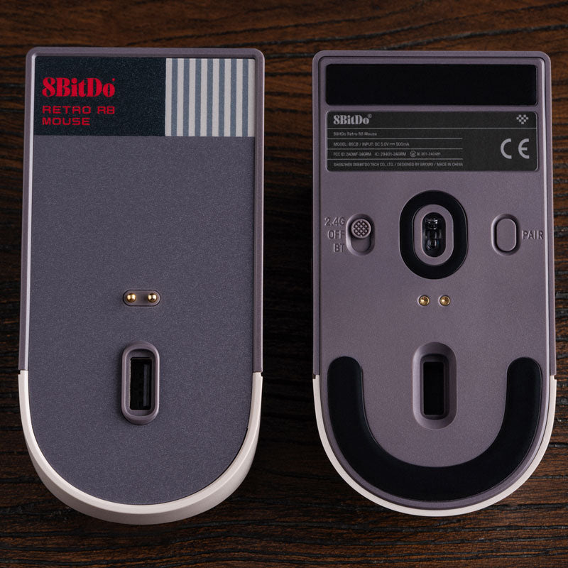 8BitDo Retro R8 Mouse - N Edition - Desktop Mouse Design with Retro-Inspired Styling