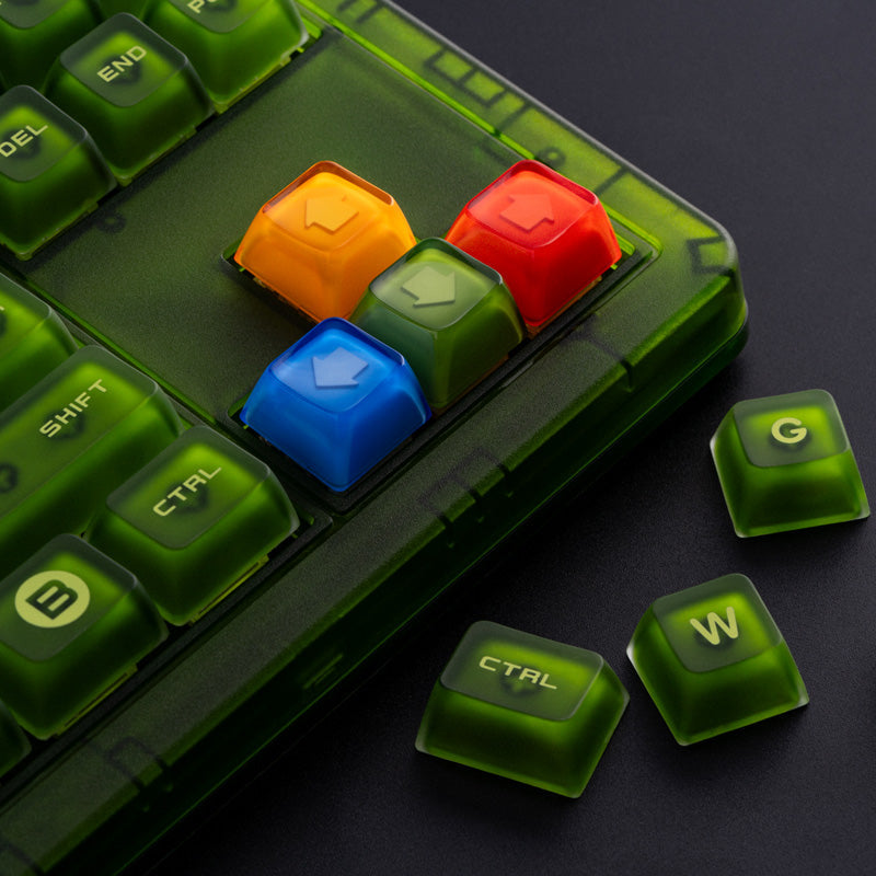 8BitDo Double-Layered Crystal Arrow Keycaps - Keycap Collection for Supported 8BitDo Keyboards