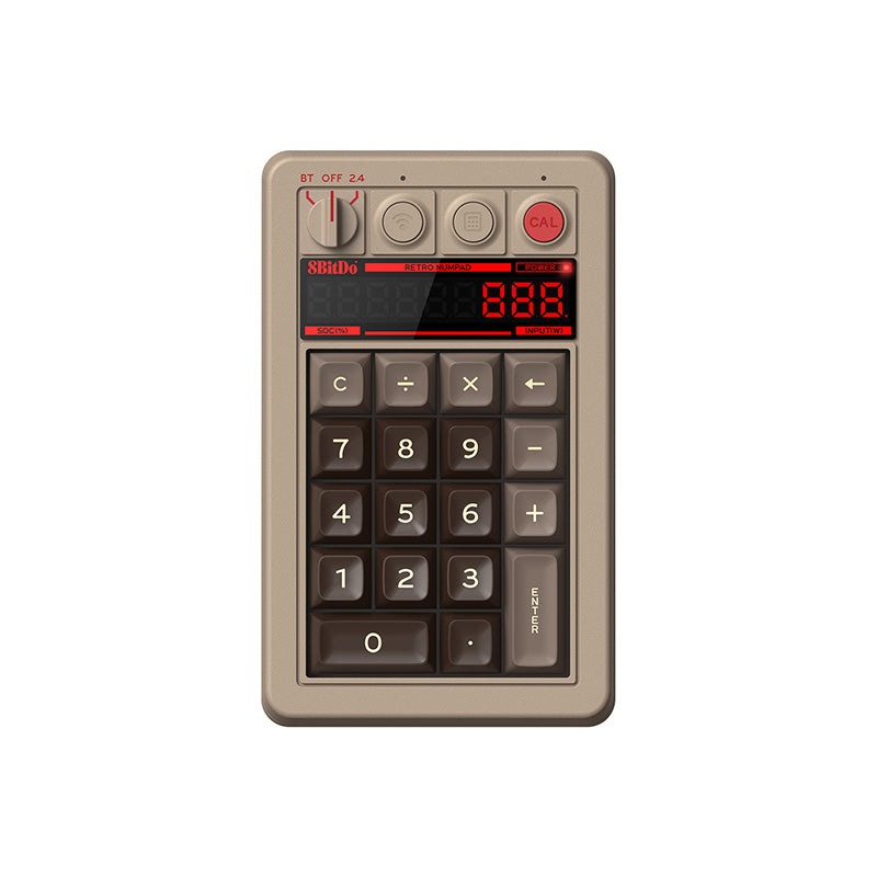 8BitDo Retro 18 Mechanical Numpad - Keyboard Design for Typing and Gaming Setups