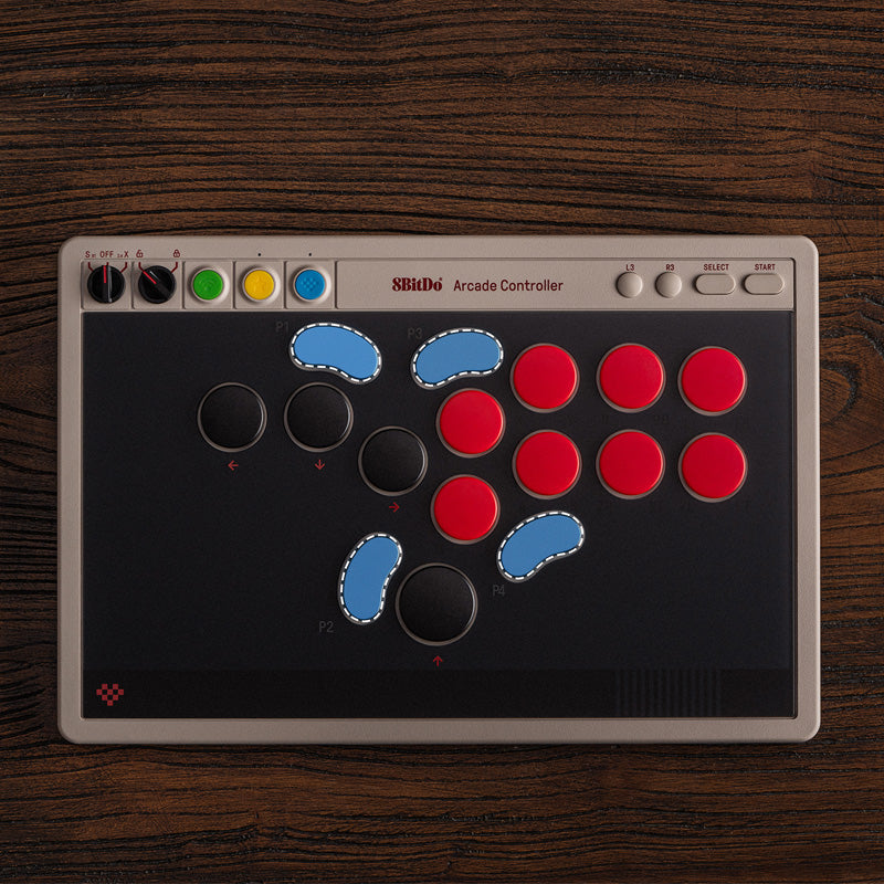 8BitDo Arcade Controller - Arcade Control Edition for Desktop and Console Play
