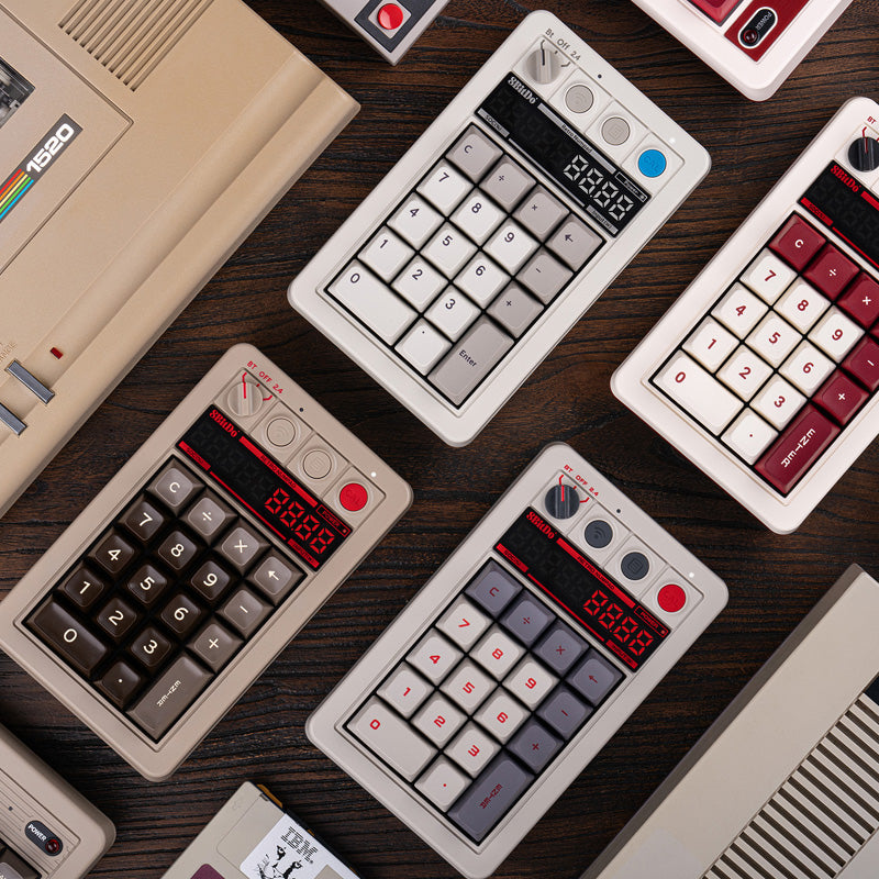 8BitDo Retro 18 Mechanical Numpad - Keyboard Design for Typing and Gaming Setups