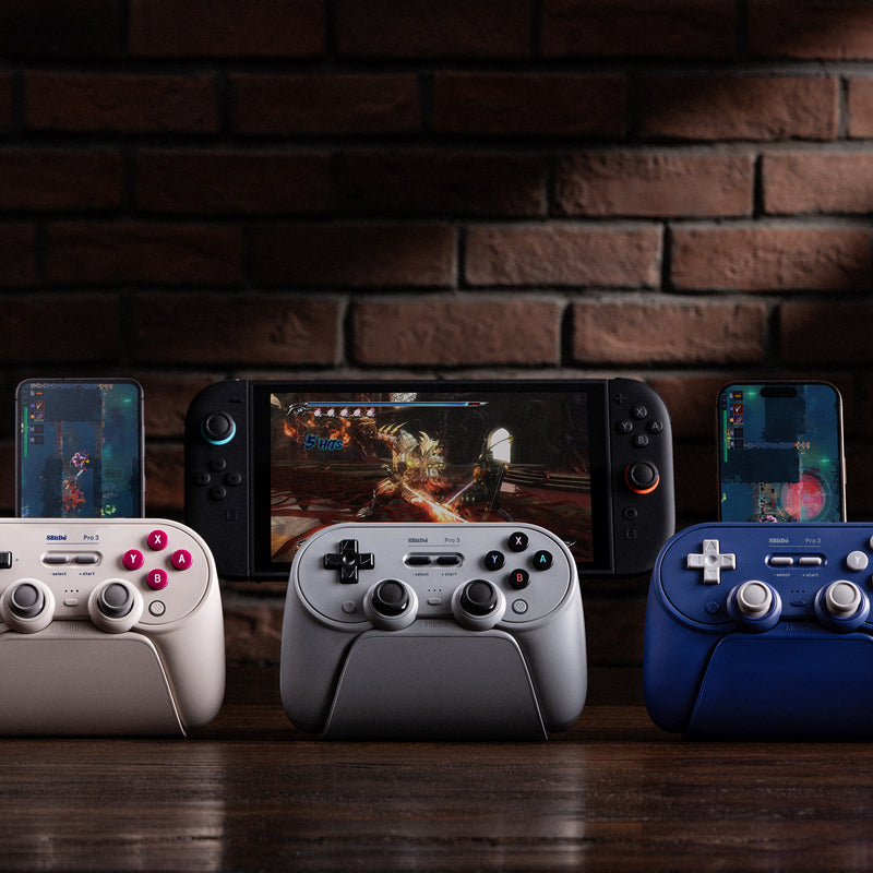 8BitDo Pro 3 Bluetooth Gamepad - Gamepad Design for Flexible Everyday Play