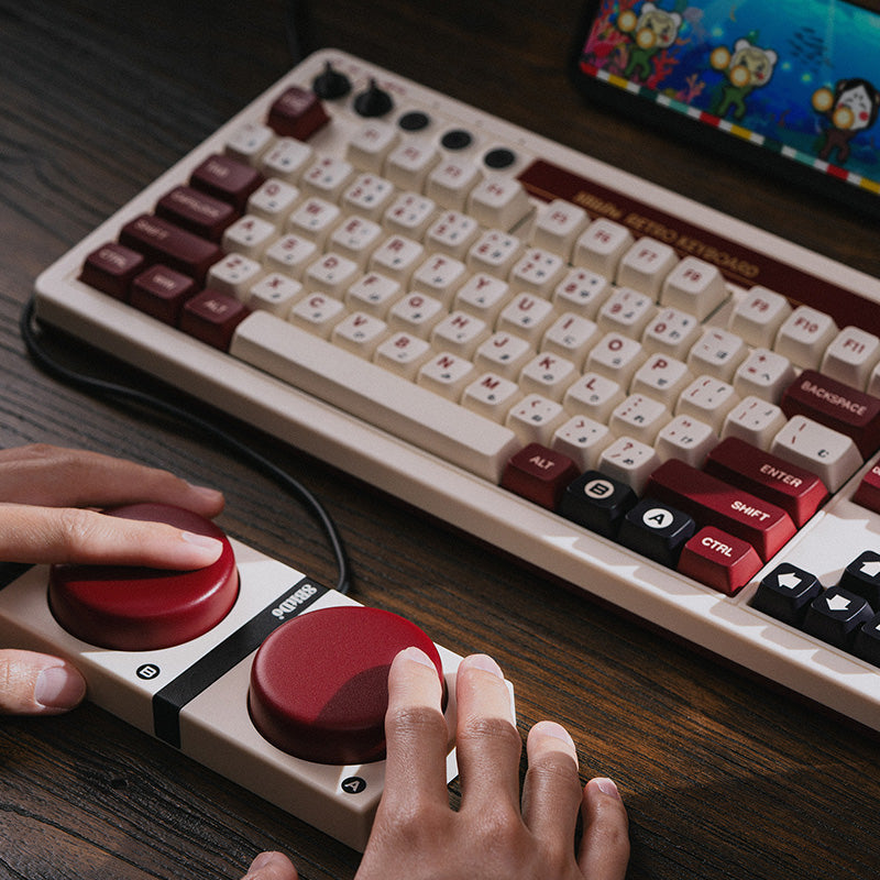 8BitDo Retro Mechanical Keyboard - Keyboard Design for Typing and Gaming Setups