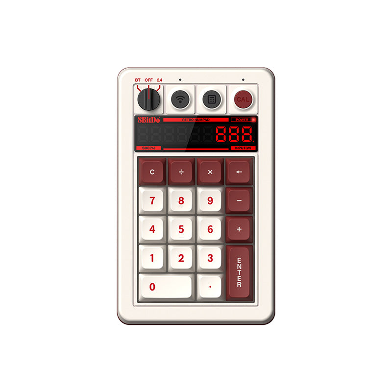 8BitDo Retro 18 Mechanical Numpad - Keyboard Design for Typing and Gaming Setups