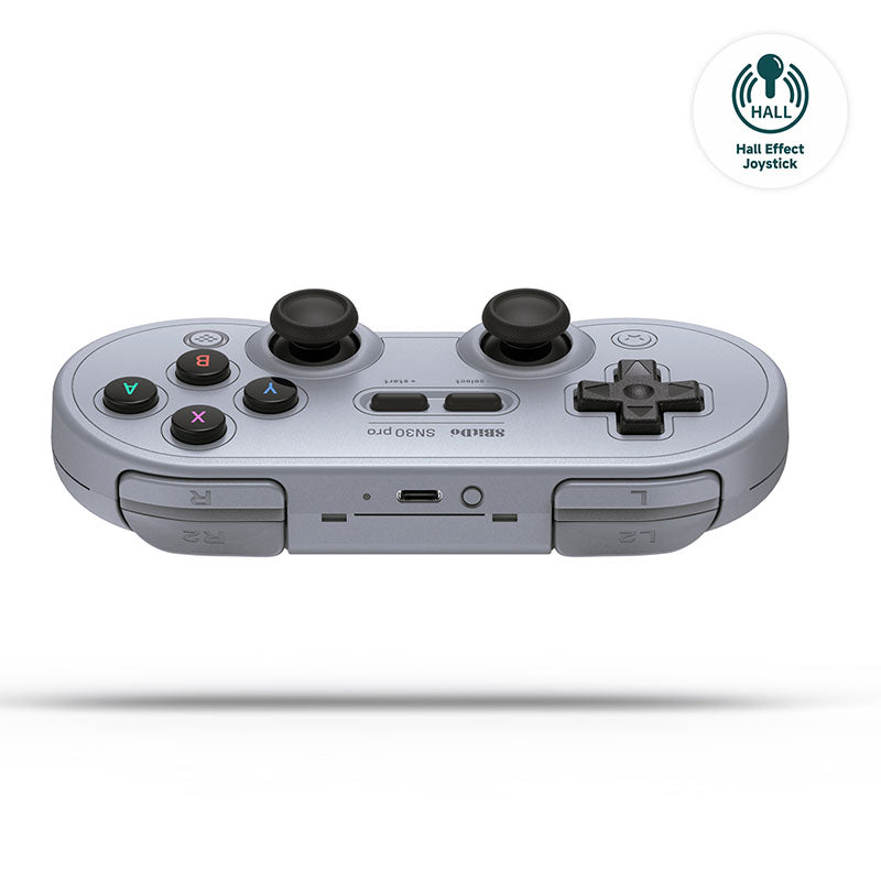 8BitDo SN30 Pro (Hall Effect Joystick) - Gamepad Design for Flexible Everyday Play