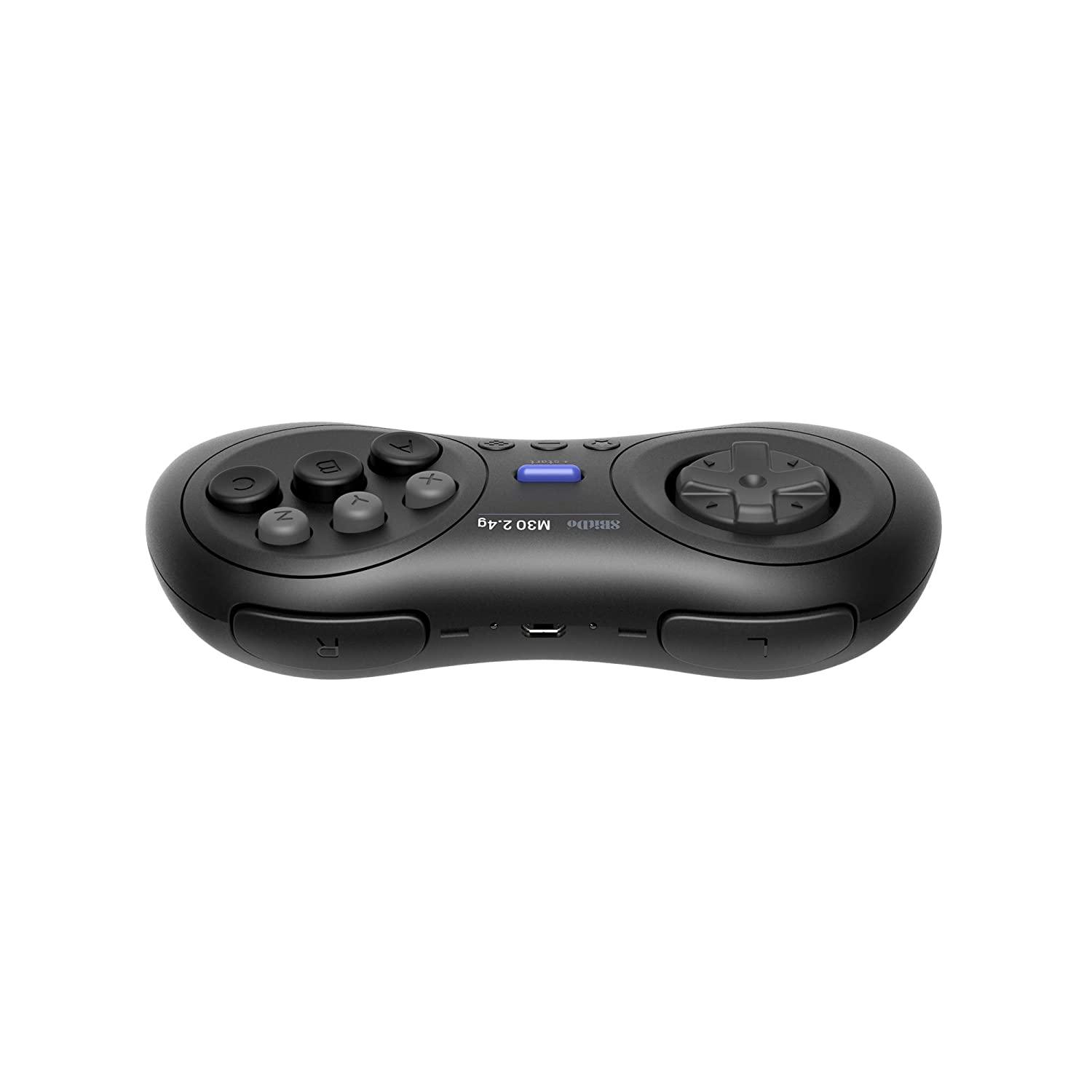 8BitDo M30 2.4G Controller for Sega Genesis & Mega Drive - Gamepad Design for Flexible Everyday Play