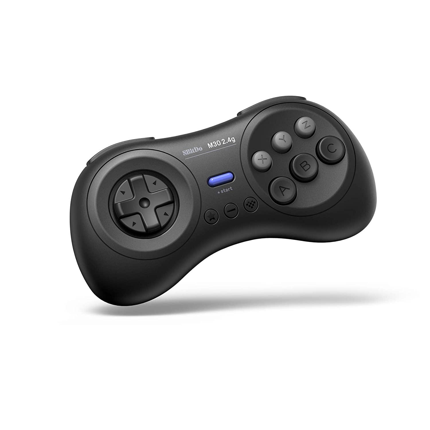 8BitDo M30 2.4G Controller for Sega Genesis & Mega Drive - Gamepad Design for Flexible Everyday Play