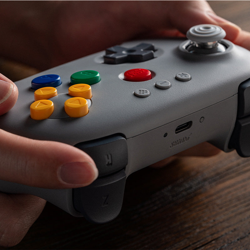 8BitDo 64 Bluetooth Controller for Analogue 3D - Gamepad Design for Flexible Everyday Play