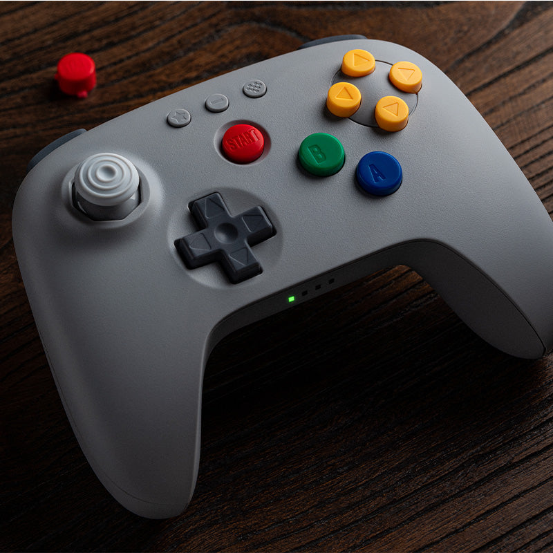 8BitDo 64 Bluetooth Controller for Analogue 3D - Gamepad Design for Flexible Everyday Play
