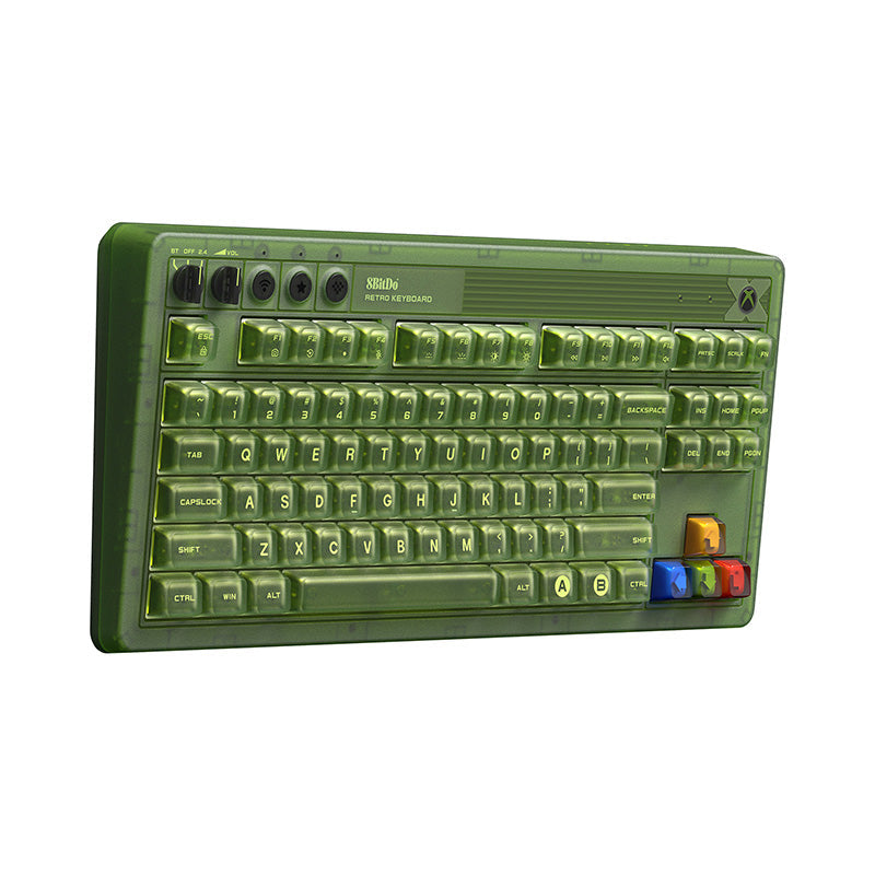 8BitDo Retro 87 Mechanical Keyboard - Xbox Edition - Keyboard Design for Typing and Gaming Setups