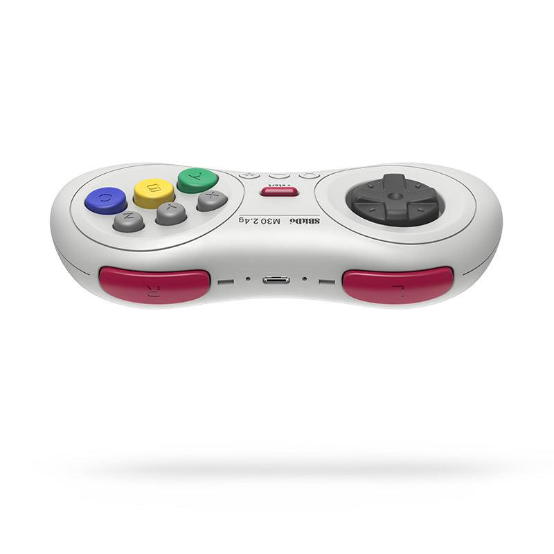 8BitDo M30 2.4G Controller for Sega Genesis Mini & Mega Drive Mini - Gamepad Design for Flexible Everyday Play