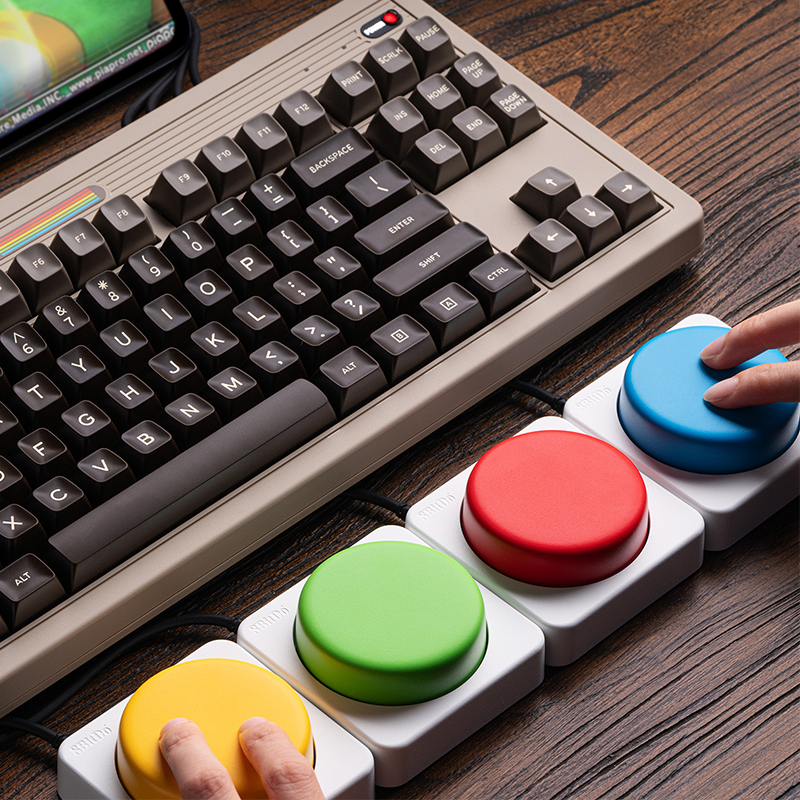 8BitDo Keyboard Extensions - Super Buttons Super ABXY Super Stick - Desktop Control Extension for Supported Keyboards
