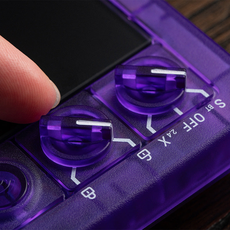 8BitDo Arcade Controller - Transparent Purple Signature Edition - Arcade Control Edition for Desktop and Console Play