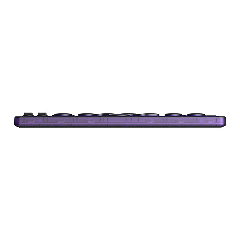 8BitDo Arcade Controller - Transparent Purple Signature Edition - Arcade Control Edition for Desktop and Console Play