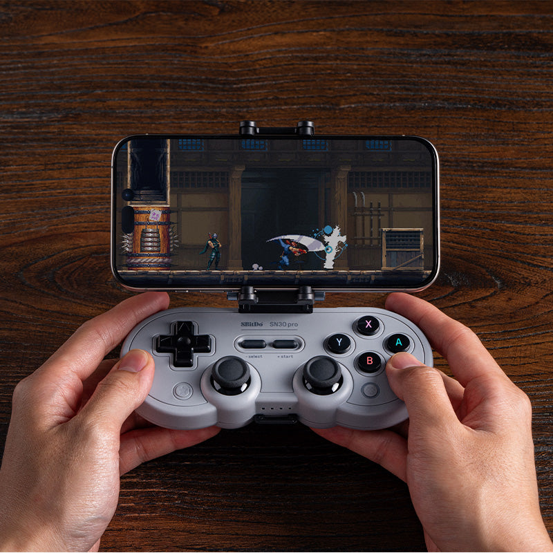 8BitDo Mobile Clip for SN30 Pro - Controller Mount Edition for Mobile Gaming