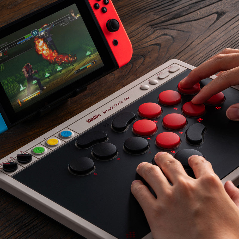 8BitDo Arcade Controller - Arcade Control Edition for Desktop and Console Play