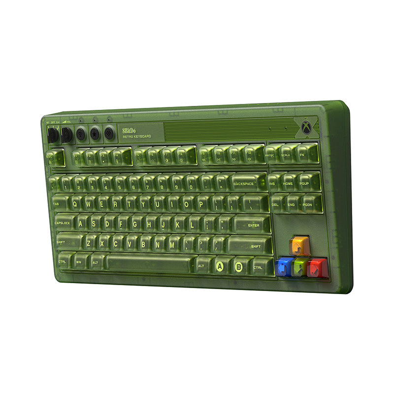 8BitDo Retro 87 Mechanical Keyboard - Xbox Edition - Keyboard Design for Typing and Gaming Setups
