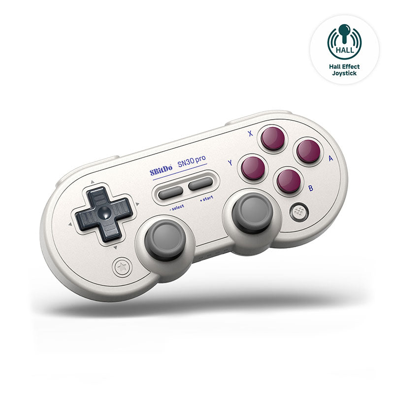 8BitDo SN30 Pro (Hall Effect Joystick) - Gamepad Design for Flexible Everyday Play